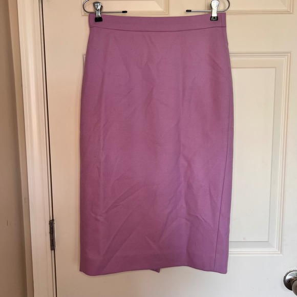 J. Crew Dresses & Skirts - J.Crew Wool Pencil Skirt Career Wear Business Casual Pink‎ Size 4